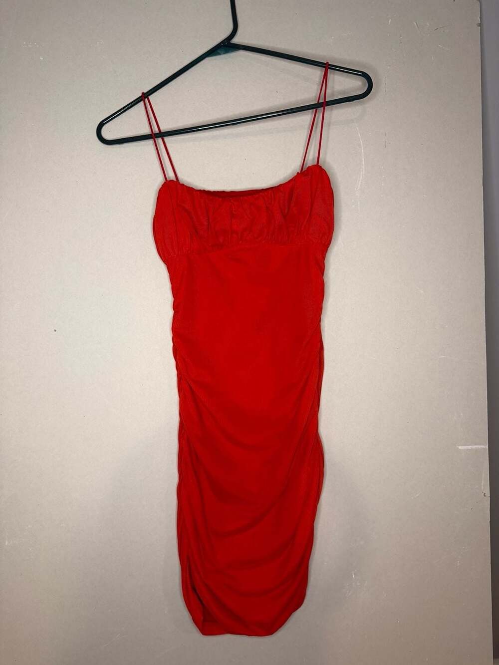 Princess Polly Penney Red Ruched Bodycon Mini Dress